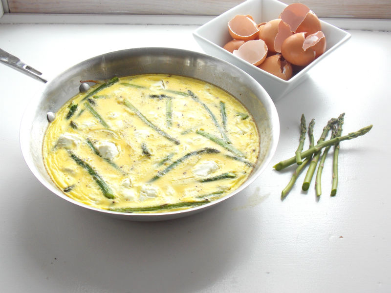 Asparagus and Goat Cheese Frittata WOW