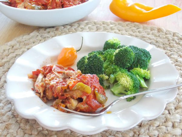 ChickenCacciatore  - Slow Cooker Clean Eating Recipe