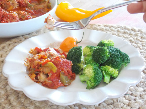 Slow Cooker Clean Eating Chicken Cacciatore