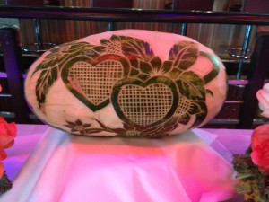 watermelon art - hearts