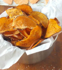 Sweet Potato Chips for round up