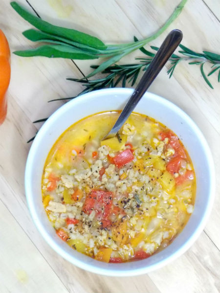 Stuffed Pepper Soup SO Good! Pin by My Clean Kitchen