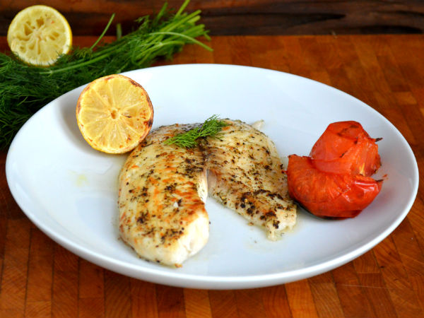 Broiled Tilapia with Dill and Roasted Tomatoes
